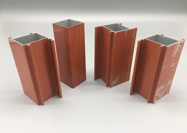 6063 T4 Senegal Wood Finish Aluminium Profiles , Anodized Aluminum Extrusions