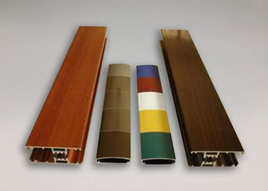 Wood Grain Powder Coating Aluminium Extruded Products H Channel Extrusion